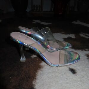 Iridescent Clear Women's Heels